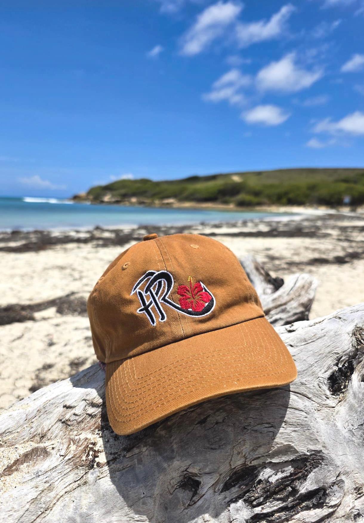 Gorra de Puerto Rico con flor maga